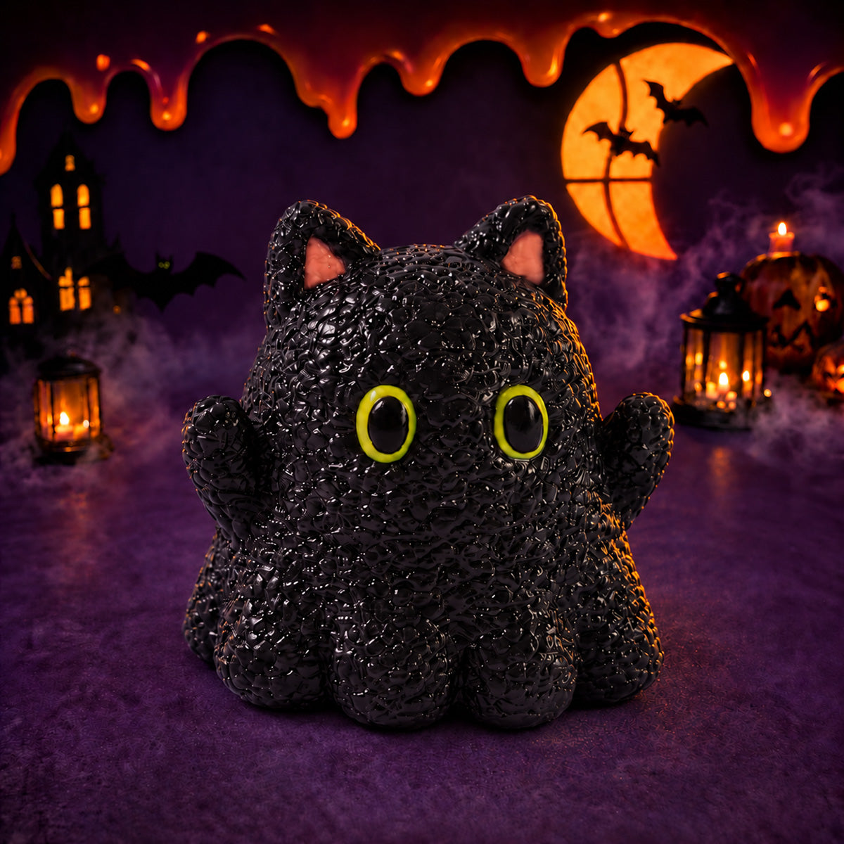 Spooky Black Cat Taba Squishy