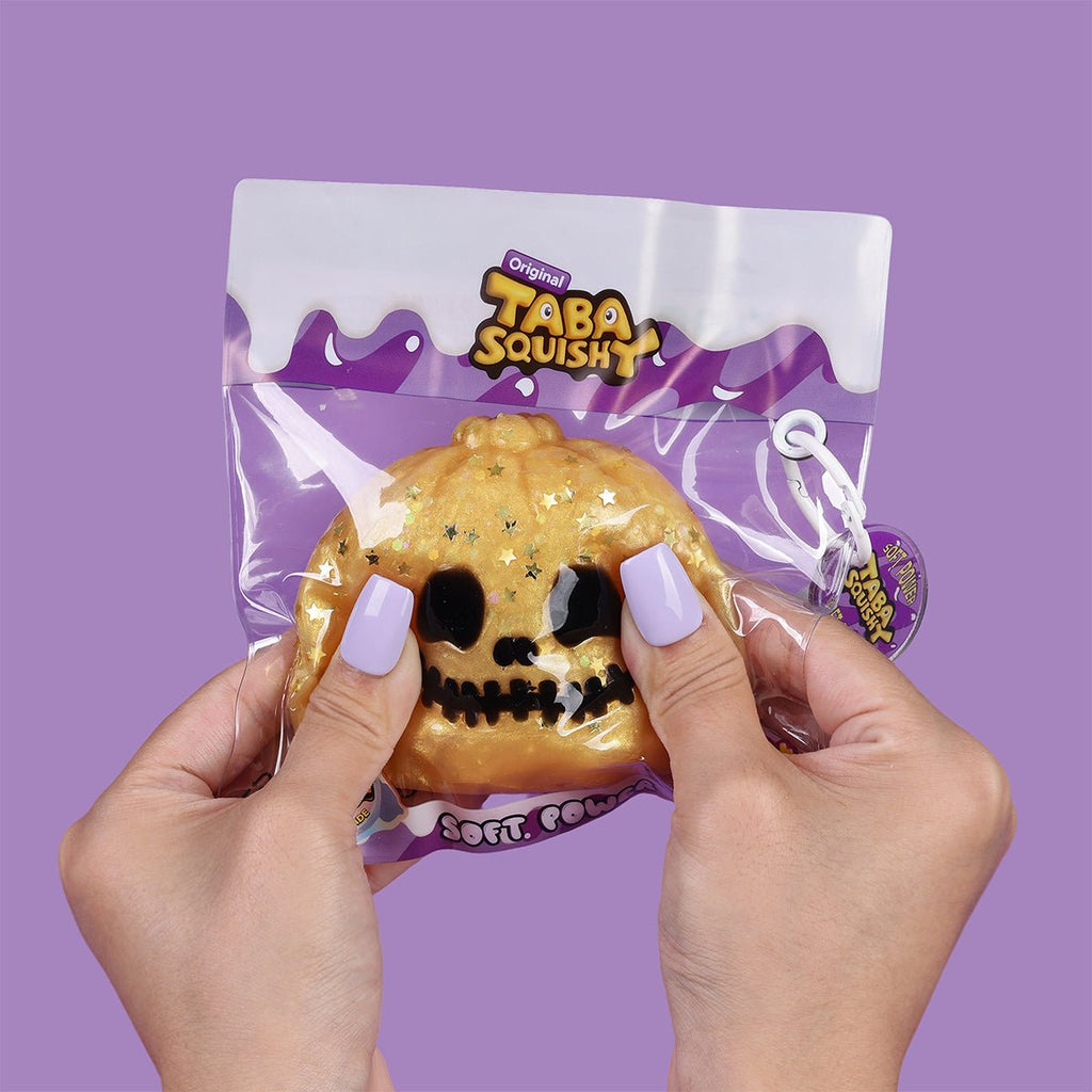 Halloween Pumpkin Skull Dumpling Silicone Taba Squishy 🎃