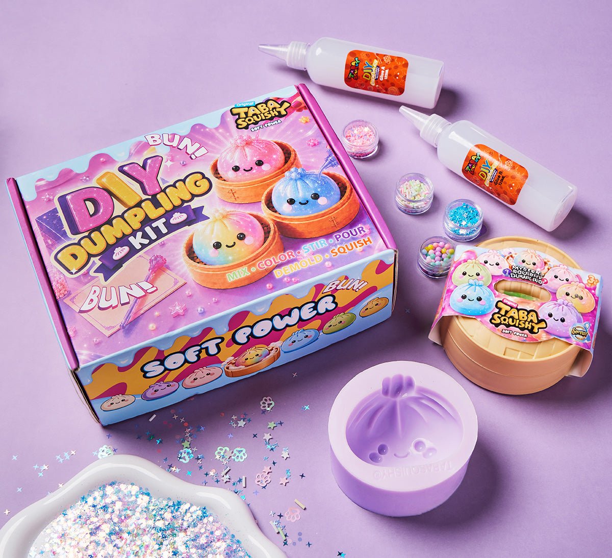 TABASQUISHY® DIY Dumpling Squishy Kit | Make Your Own Taba Squishy