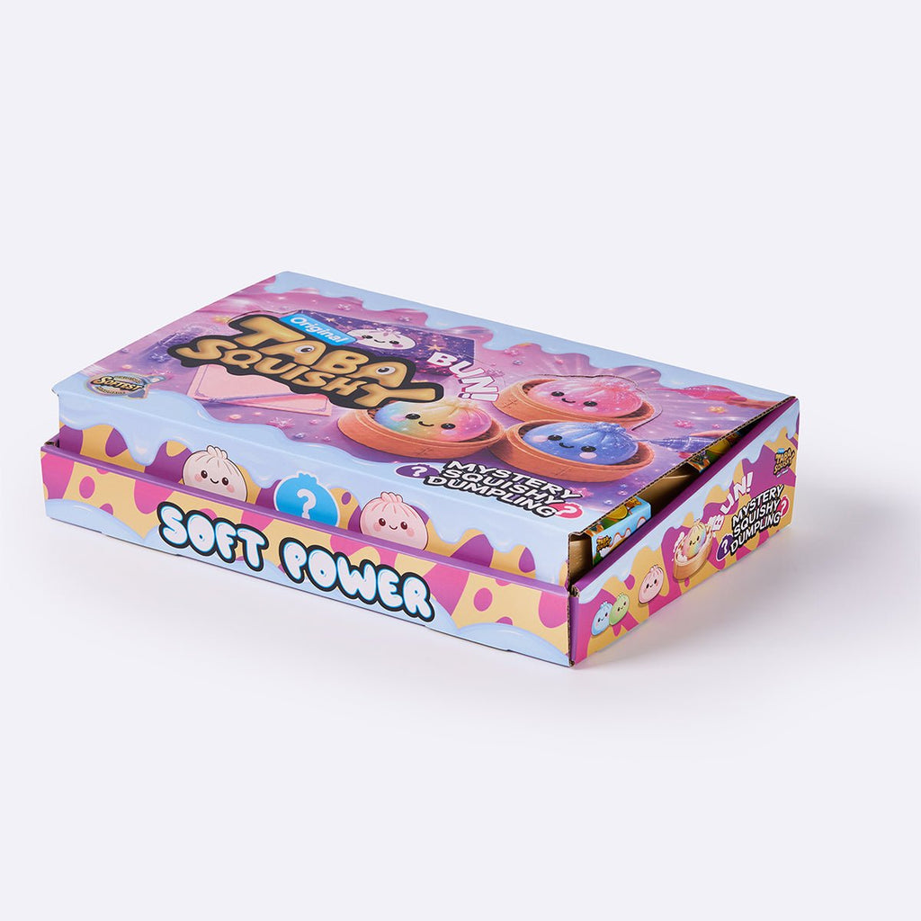 TABASQUISHY® Mystery Dumpling Squishy 6-Pack Display Box | Full Case Edition | Single Box Available
