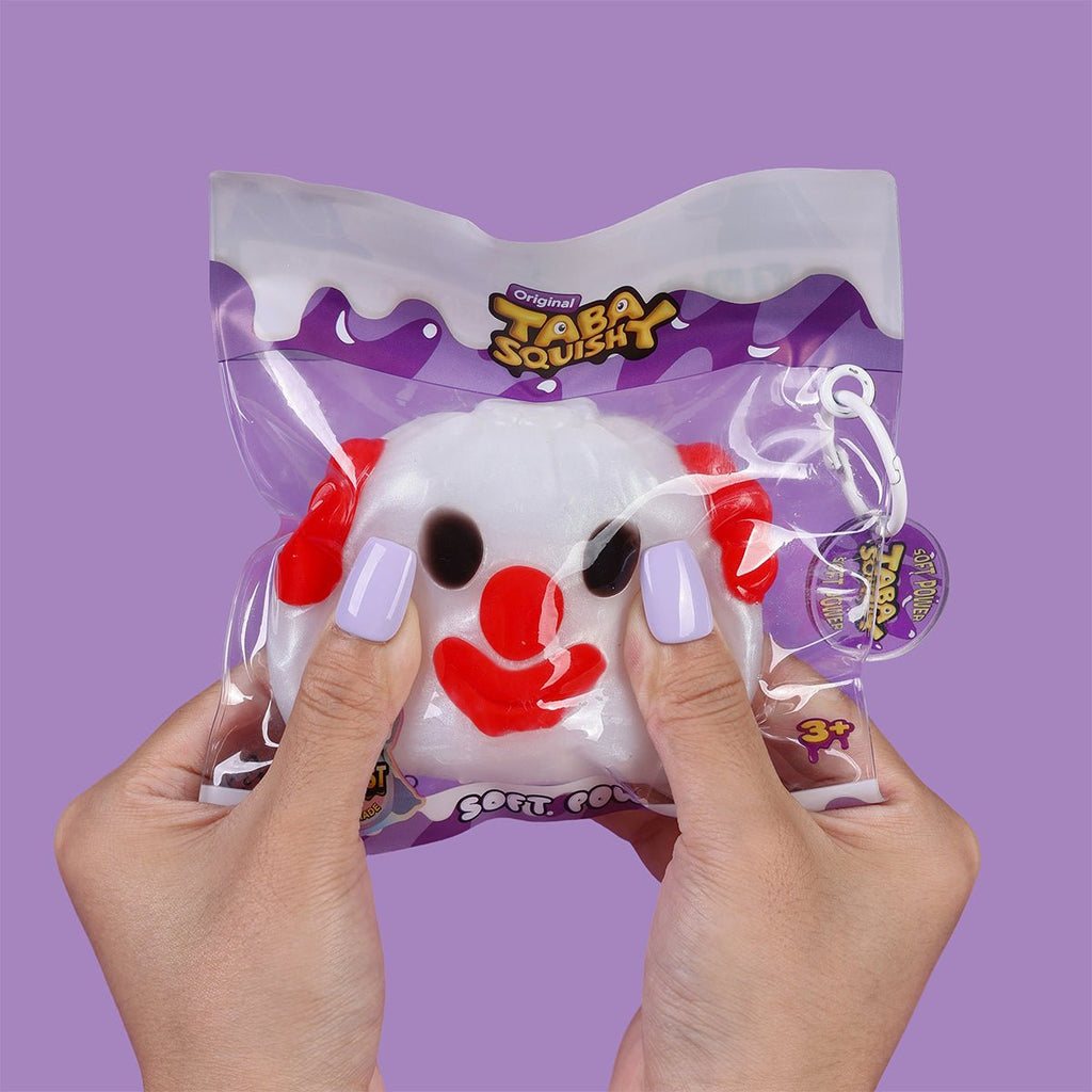Halloween Red-Nose Clown Dumpling Silicone Taba Squishy 🤡