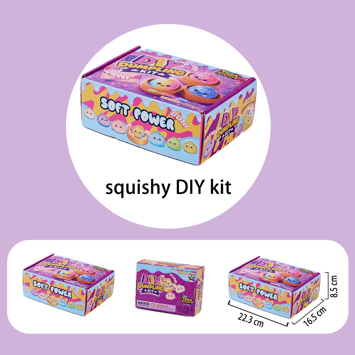 TABASQUISHY® DIY Dumpling Squishy Kit | Make Your Own Taba Squishy