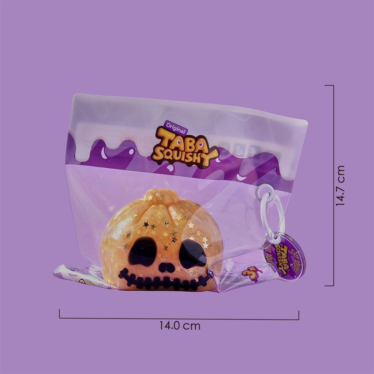 Halloween Pumpkin Skull Dumpling Silicone Taba Squishy 🎃