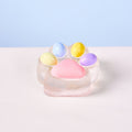 Transparent-colorful Paw Taba Squishy