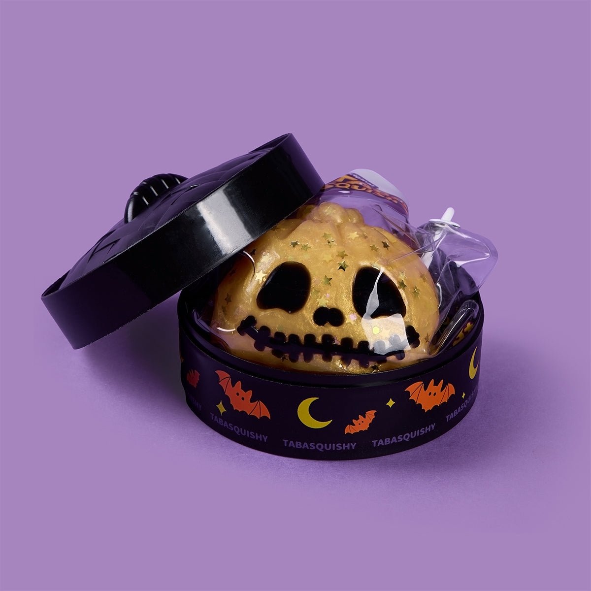 Halloween Pumpkin Skull Dumpling Silicone Taba Squishy 🎃