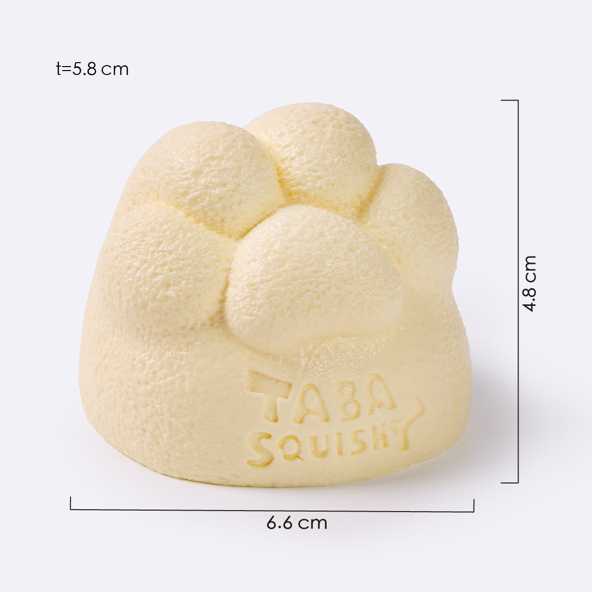 Yellow Mochi Cat Paw Taba Squishy
