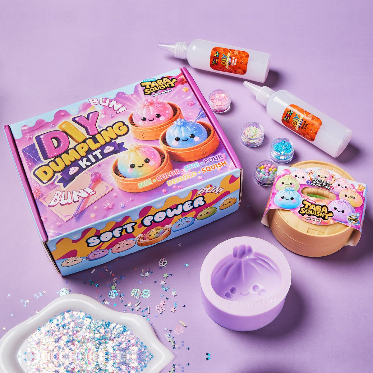 TABASQUISHY® DIY Dumpling Squishy Kit | Make Your Own Taba Squishy