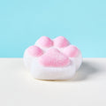 Flocked White-pink Paw Taba Squishy
