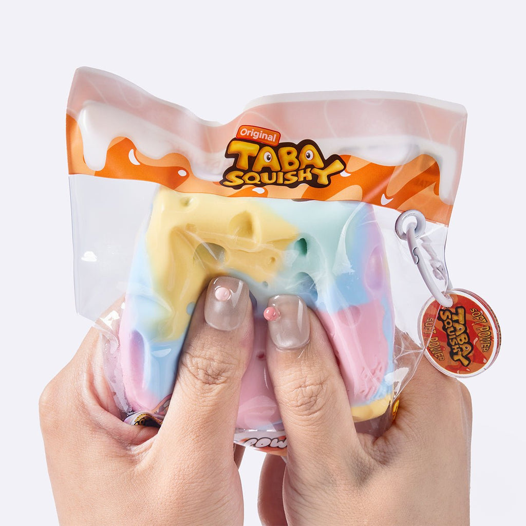Tie-Dye Pastel Cheese Taba Squishy