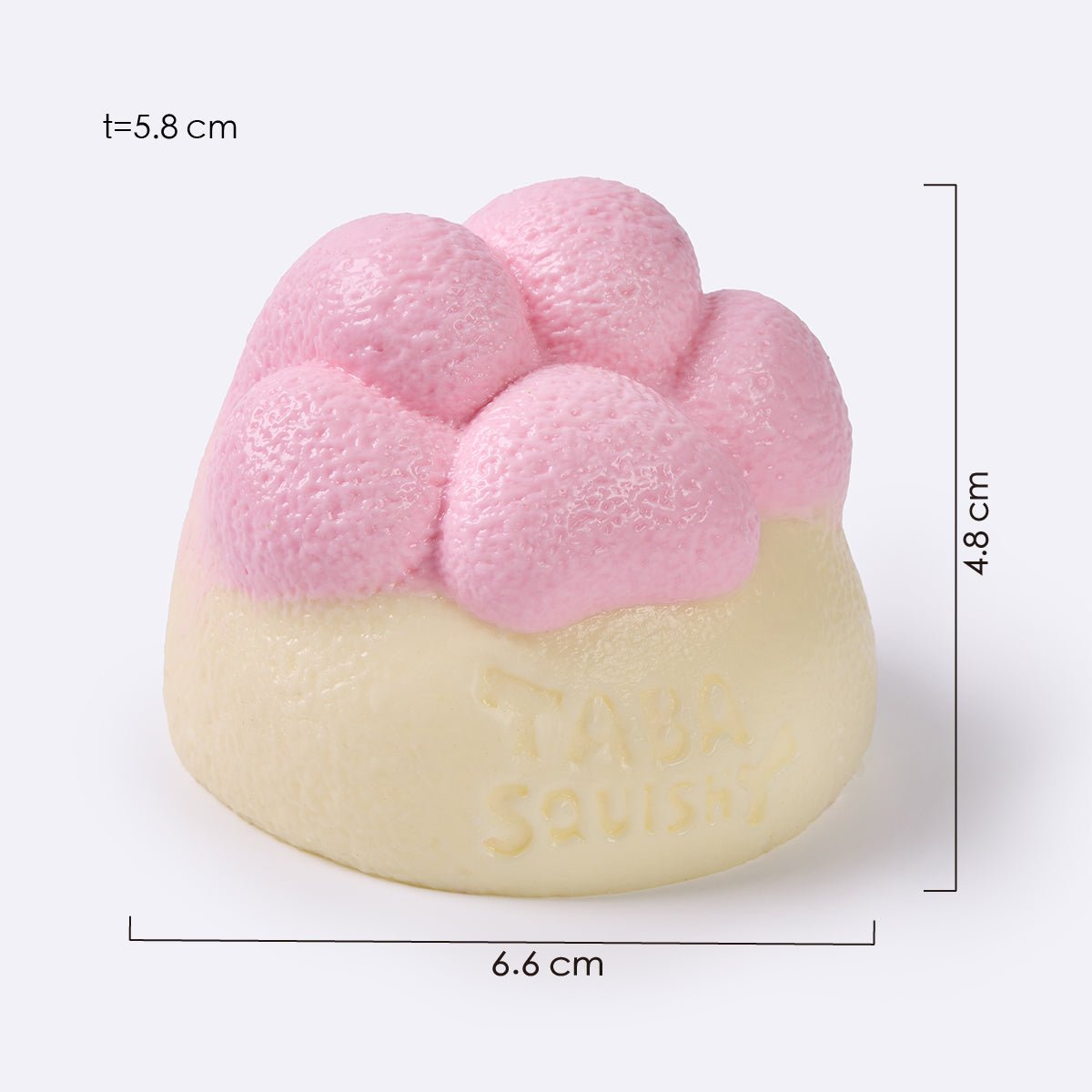 Pink Mochi Cat Paw Taba Squishy