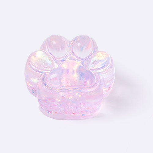 100g Blingbling Transparent-purple Paw Taba Squishy